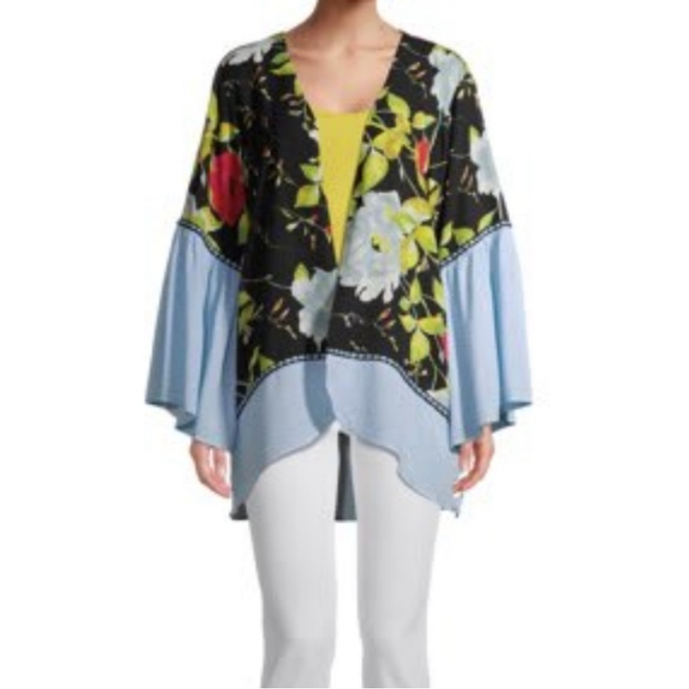 The Pioneer Woman Floral Tunic with Black and Blue Accents
